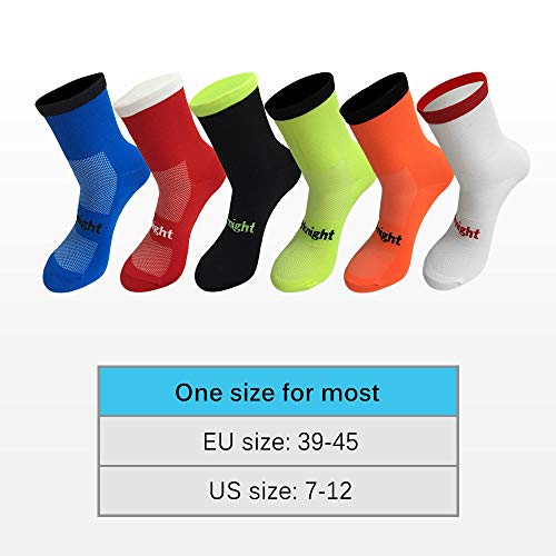 KKmoon Meias para ciclismo Meias para bicicleta que absorvem a umidade, masculino, feminino, esporti