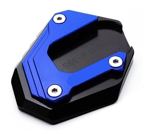 �p F850GS F750GS F 750 850 GS �A�h�x���`���[ 2018-2022 �I�[�g�o�C�L�[�`�F�[�� CNC�L�b�N�X�^���h �T�C�h�X�^���h �g��p�b�h �T�C�h�X�^���h �L�b�N�v���[�g(Stand pad-blue)