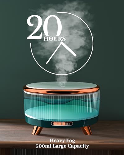 Essential Oil Diffuser for Large Rooms - 500ml, 7 Color Aromatherapy Device