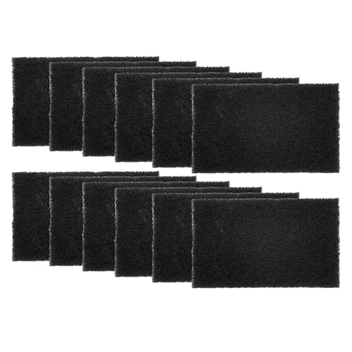 Kueohse 1 paquete de basura con filtro absorbente de carbón activado, desodorizante limpiador para cubo de basura, cubo de compost, rectangular