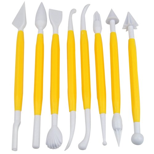 Kit Di 8 Strumenti Per Modellare Pasta Di Zucchero E Glassa, Attrezzi In ABS Per Decorazione Torte, Pasticceria, Cupcake, Foglie E Fiori