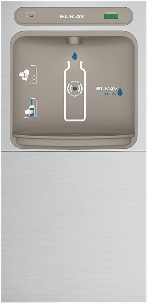 Elkay EZH2O In-Wall Bottle Filling Station, Filtered Non-Refrigerated Stainless image 2
