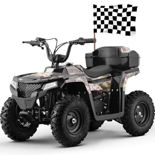 Image of MOSTA 40CC 4-Stroke Gas-Powered ATV, 4 Wheeler Off-Road Dirt Quad for Kids, Max 15 MPH, Parental Speed Control with Storage Box, Easy Pull Start (Camo Mixed)