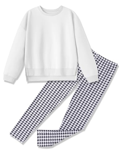Image of Girl Clothes Sweatshirt Pullover Leggings Tracksuits Outfit 2PC Girls Clothes Size 6-14