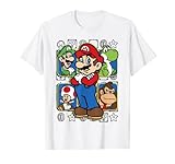 Super Mario Luigi Yoshi Toadstool Donkey Kong Box-Up T-Shirt T-Shirt