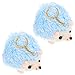 SOIMISS 2 Stücke Mini Plüsch Tiere Schlüsselanhänger Niedlichen Igel Angefeuchtet Tier Keychain Schlüsselanhänger Auto Key Tasche Geldbörse Charms Anhänger Für Kind Mädchen