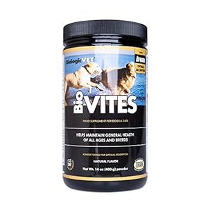 BioVITES Multivitamin Powder for Cats & Dogs, Essential Vitamins, Minerals & Enzymes, Supports Your Pets Digestion and Immune System, 53-Day Supply for 30-lb. Animal, 14-oz. Powder
