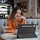 EasyAcc Hülle für Lenovo Idea Tab Pro 12.7 Zoll 2025 mit Stifthalter TB-373FU TB-375FC, Ultra Dünn mit Standfunktion Slim PU Leder Schutzhülle (Schwarz)