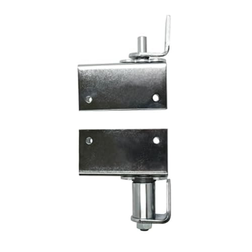 Swinging Cafe Doors Commercial Grade Gravity Double Action Pivot Hinge with Box Clamps- Door Hinge for Saloon, Swinging & Cafe Doors - Heavy Duty Hinges with Hold Open Feature (Satin Chrome, 1 Pack)