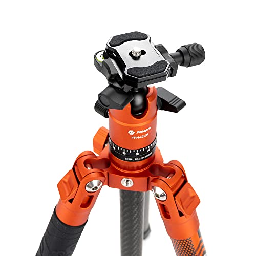 Fotopro X-Aircross 2 5-Section Carbon Fiber Tripod With Fph-42Q Ball Head, Flame Orange #TOP2