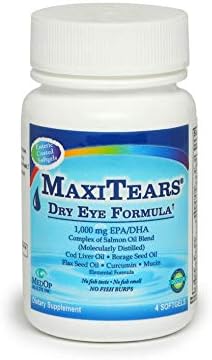 MedOp MaxiTears® Dry Eye Formula 120 softgels, Sample + Bottle