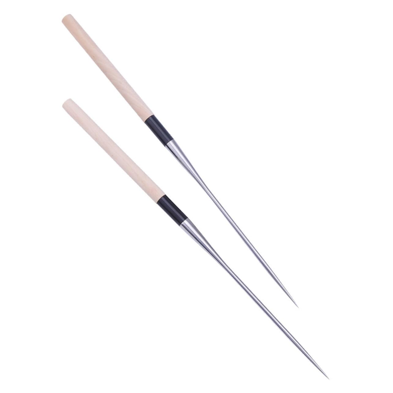 Baguettes Cuisine Japonaises à Pointe Fine en Acier Inoxydable 165 Mm, Légères et Réutilisables, pour Sashimi et Sushi la Maison Restauration,