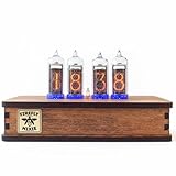 Nixie Tube Clock IN-14 - Made in Ukraine - Vintage Retro Table - Wooden Desk Nixie Tube - Handmade