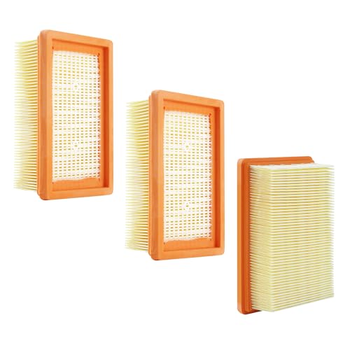 3 Stück Filter für Kärcher Staubsauger Filter Ersatz für Kärcher Mehrzwecksaugern WD4 WD5 WD6 MV4 MV5 MV6 für kärcher Filter Nass- und Trockensauger