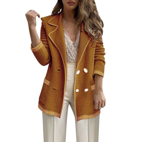Veste blazer à double boutonnage confortable pour structurer un look de bureau
