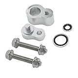 Naroote Kit de Bloqueo de CA Trasero, Kit de Eliminación de Aire Acondicionado de Aluminio, de Junta de Sellado HNBR con Instalación del Compartimento del Motor, Ideal para Extracción de CA