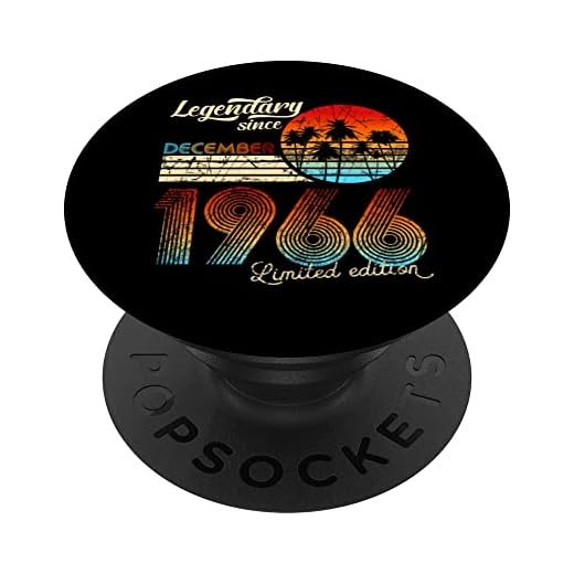 Cumpleaños Legendario Desde Diciembre De 1966 Regalo. PopSockets PopGrip Intercambiable