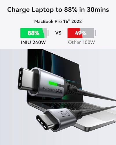 INIU Slimmest 45W Cargador Portátil con Cable USB-C Integrado 2-Pack miniatura 5