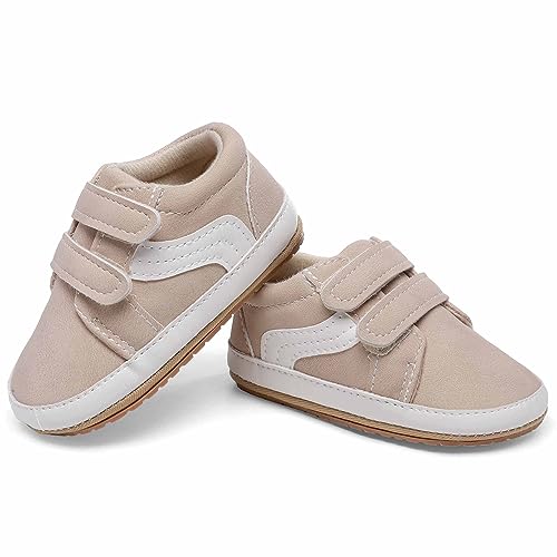 Clowora Unsex Baby Boys Girls Canvas First Walkers Shoes,Newborn Infant Non Slip Soft Sole Crib Casual Sneaker  thumb #5