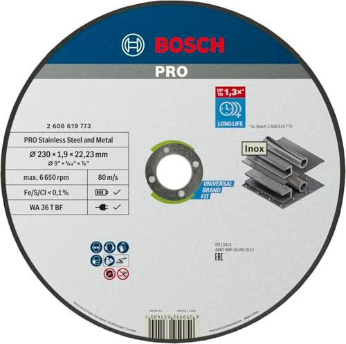 Bosch Professional 1x Disco de Corte Standard for Inox (para Acer...