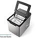 Vremi Black Portable Ice Cube Maker - Produces 26 Pounds of Ice Cubes a Day - Display Panel Indicator with Removable Ice Basket and Scoop - Modern Countertop Ice Machine That Makes Ice Every 8 Minutes
