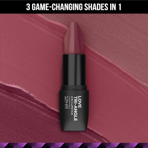Staze 9to9 3 in 1 Lipstick | 3 Unique Shades in 1 | 12 HRS Long Lasting, Transferproof | Non-drying Formula with Intense Color Payoff | 05 Truffle Blush | 3.8 g