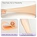 Noblelady Self-Adhesive Calf Gel Pads, 1 Pair Silicone Leg Onlays Women Leg Corrector for Crooked or Thin Skinny Legs, Skin Friendly,Beige,300g