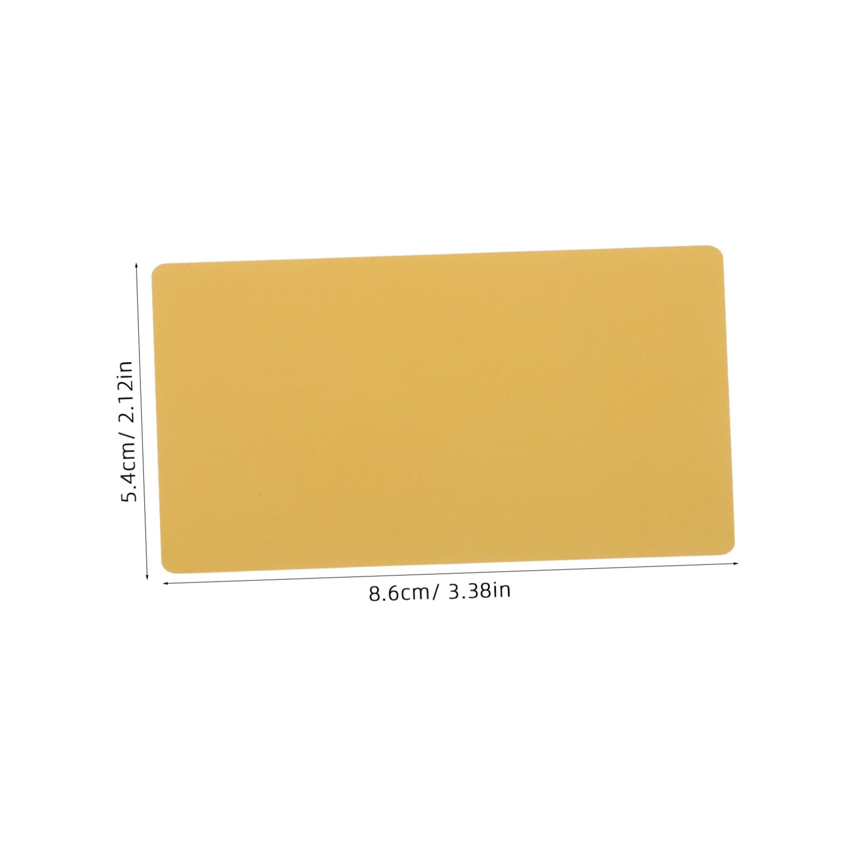 Baluue 200 Tarjetas de Visita de Metal Dorado Ultrafinas para Grabado Láser Preciso, Placas de Identificación de Aleación de Aluminio Ideales para Eventos Corporativos