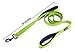 Wagtime Club Double Handle Dog Leash, 6ft Long Heavy Duty Dog Leash with Paded Traffic Handles for Extral Control and Training, Dual Handles Leads, Large Medium Small Dogs (Neon Green)