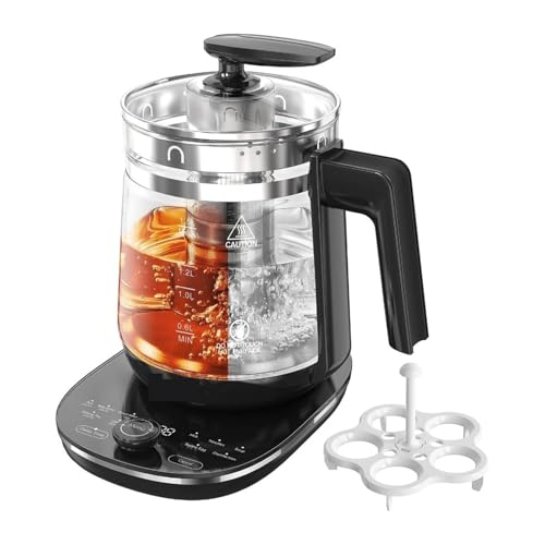 Hervidor eléctrico de vidrio 1.5L con infusor y 1200W