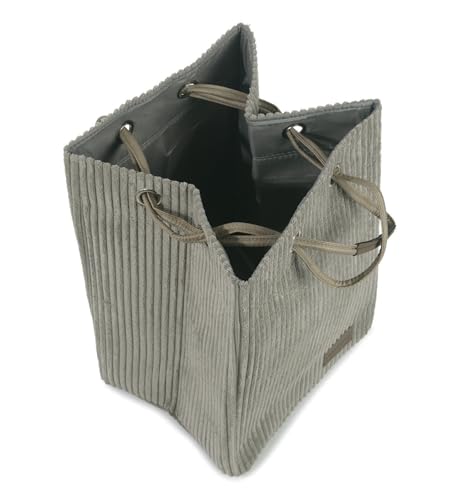 Image of OBSESSIONS Compact and Durable Foldable Laundry Basket ? Maximize Space with a Multi-Storage Design, Easy to Use and Travel-Friendly, Taupe Color,Dimensions (W)30 x (L)35 x (H)51 cm