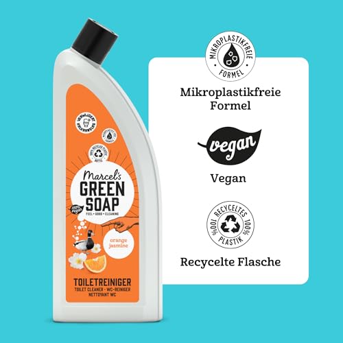 Marcel's Green Soap - Toilettenreiniger Orange & Jasmin - WC Reiniger - Mikroplastikfreie Formel - Vegan - 100% recycelte Plastikflasche - 750 ml 3