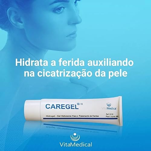 Pomada Caregel Para Úlceras E Feridas Diabéticas- Hidrogel 85g Pomada Cicatrizante
