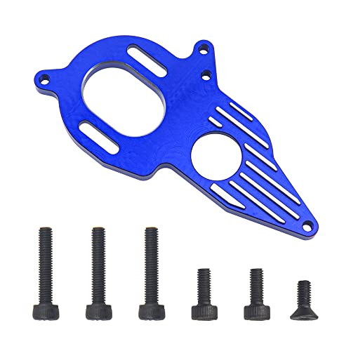 Sharegoo Adjustable Aluminum Motor Mount Compatible With 1/10 Arrma Senton Granite Typhon Big Rock 4X4 3S/Outcast Kraton 4X4 4S Rc Car Monster Truck (Blue) #TOP1