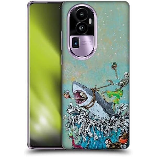 Head Case Designs Oficjalnie Licencjonowany David Lozeau Surfowanie Kolorowa sztuka Soft Gel Case Etui Kompatybilny z Oppo Reno10 Pro