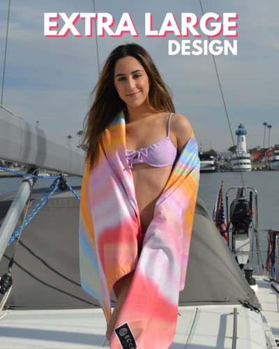 Eccosophy Trio Bundle - Buy More & Save More - 3 Quick Dry Microfiber Beach Towels. A For Women, Men, Kids And Even Pets! #TOP1