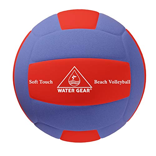 Water Gear Neoprene Covered Volleyball - Soft Touch Ball for Pool Volleyball and Beach Games - Lightweight Comfortable Recreational Water Sports Equipment