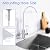 Poyde Lead-Free RO Faucet Single Handle Drinking Water Faucet for Kitchen Sink Water Purifier Faucet for Non-Air Gap Reverse Osmosis Water Filter System 304 Stainless Steel (Brushed Nickel)
