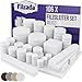 Produktbild Filzada® Filzgleiter Selbstklebend Set 106 Stück (Eckig und Rund) - Weiß - Profi Möbelgleiter Filz Mit Idealer Klebkraft