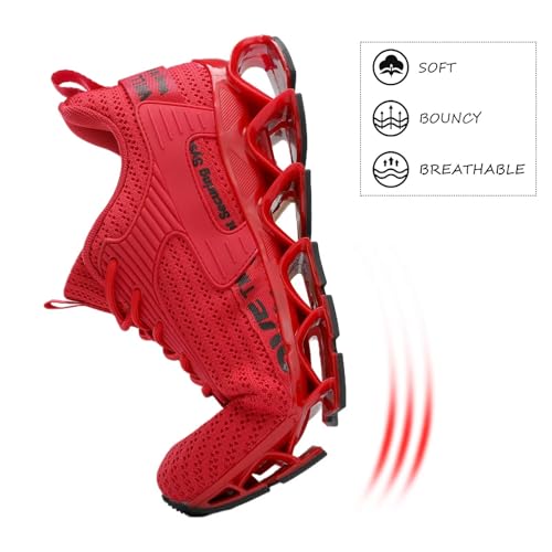 Image of Vooncosir Mens Running Shoes Breathable Walking Blade Non Slip Athletic Tennis Shoes Lightweight Fashion Sneakers