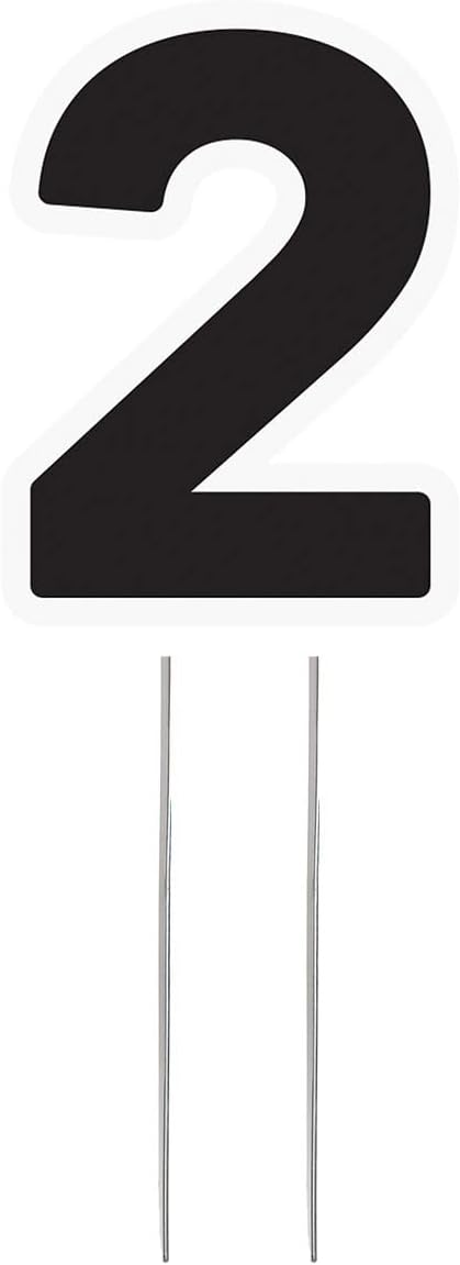 Anderson's Large Number 6 Yard Sign, 24 Inches, Yard Card, Outdoor Décor, Lawn Décor, Number Signs