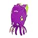Trunki Sac à Dos et de Sport Enfant Résistant à l’Eau – PaddlePak Inki la Pieuvre (Violet)