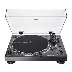 Audio-Technica AT-LP120XBT-USB-BK Wireless Direct-Drive Turntable (Analog, Wireless & USB), Fully Manual, 3 Speed, Convert Vinyl to Digital, Built-in Pre-Amp, Black