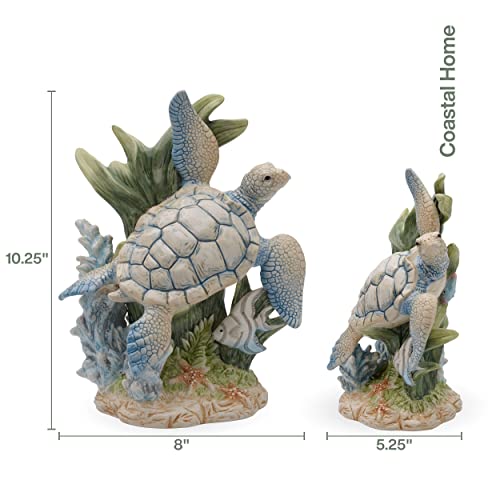 Fitz-and-Floyd-Coastal-Home-Sea-Turtle-Ceramic-Figurine-1025-inches Fitz and Floyd Coastal Home Sea Turtle Ceramic Figurine 1025 inches
