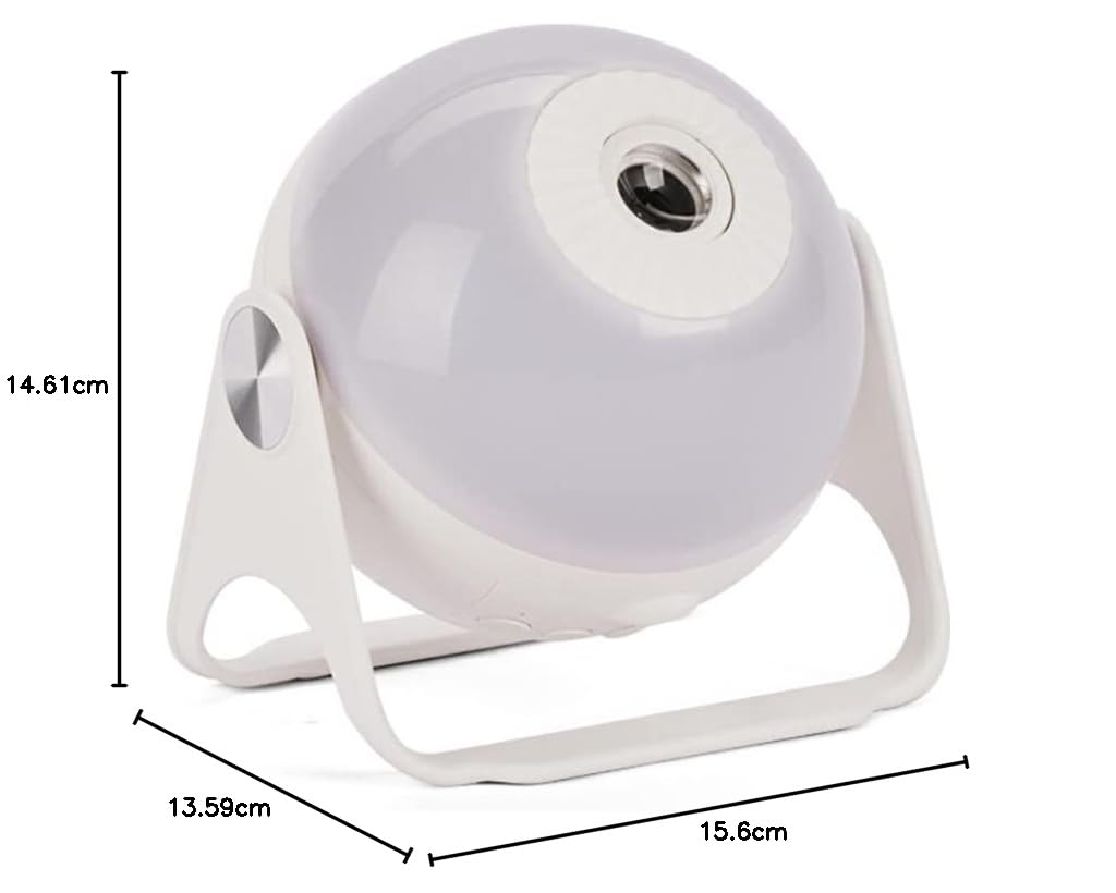 IOIUSKKU Dormitorio Proyector Luz Mesita de noche Gabinete de noche Alimentado por USB Ajustable Cielo estrellado Proyección Lámpara de noche Vacaciones
