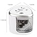 Electric Pencil Sharpener for Colored Pencils, Electric Pencil Sharpener, Suitable for All Pencils, Colouring Pencils, Wax Crayons & for Eye Liner Standard Size, Double Hole for Office School Use