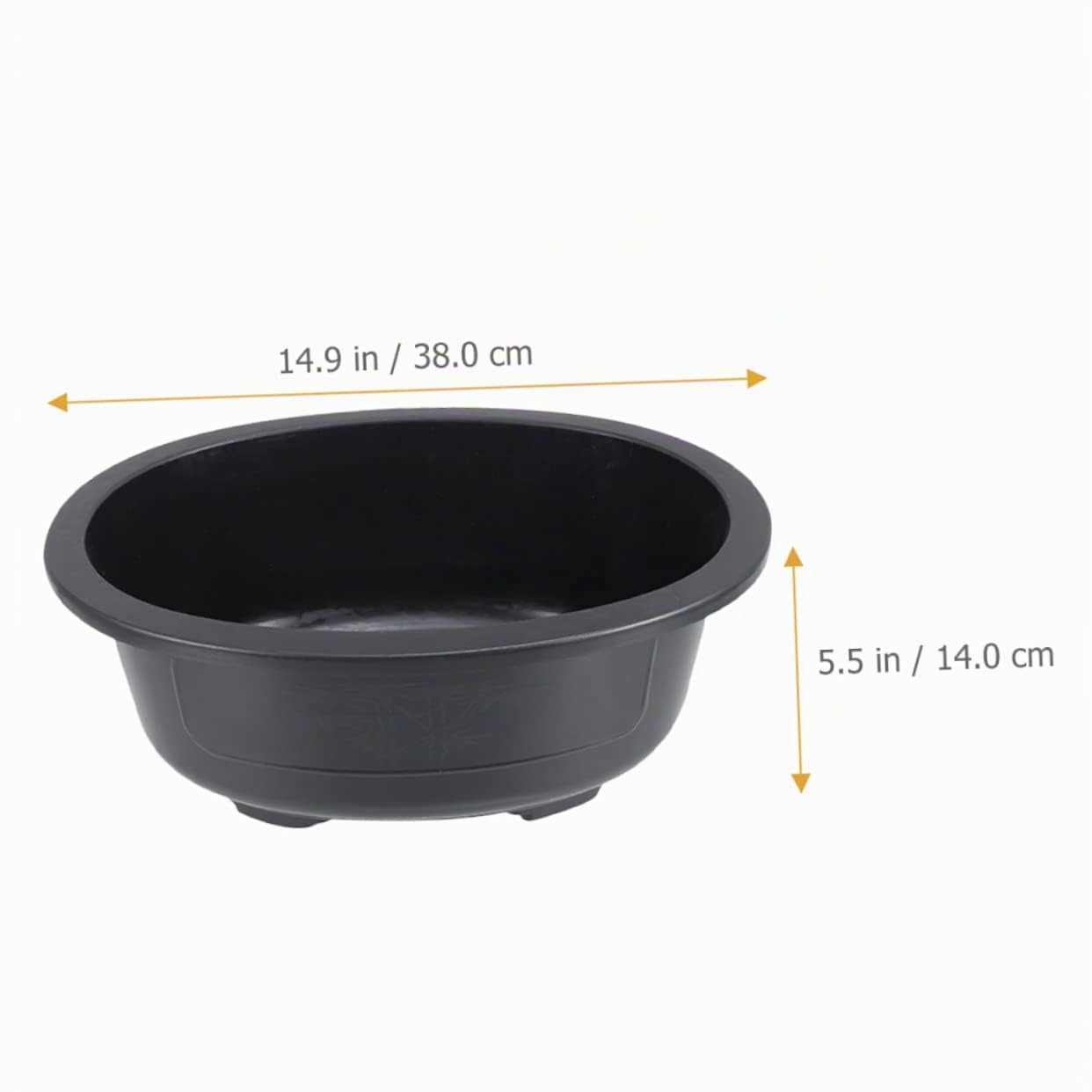 SUPVOX 2 Piezas Macetero Grande Ovalado De PláStico con Drenaje para JardíN Y BonsáI Maceta para Plantas Y Flores Uso En Hogar Oficina BalcóN Y DecoracióN Exterior