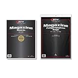 BCW Magazine Bags and Backing Boards Combo - 100 ct | Acid-Free Polypropylene Bags for Current Magazines | 24pt Solid Bleached Sulfate Boards | Archival-Quality Protection for Collectible Magazines