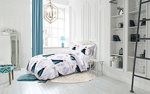 Jay Franco Disney Frozen 2 Spirit 4 Piece Twin Size Bed Set - Includes Comforter & Sheet Set - Bedding Features Elsa & Anna - Super Soft Fade Resistant Polyester (Official Disney Product) #TOP6