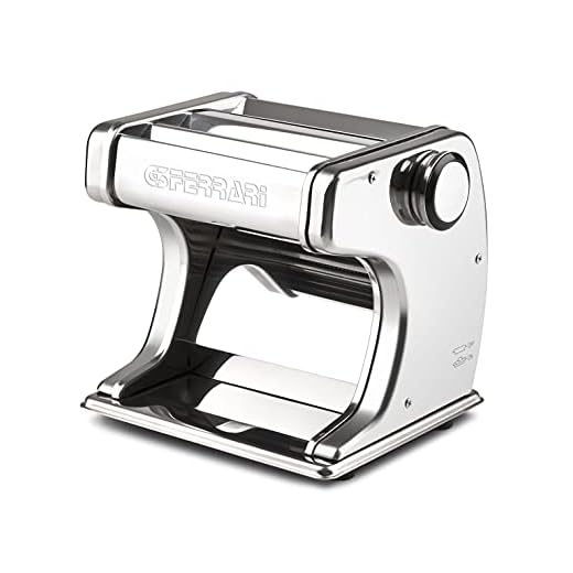 G3 Ferrari G20125 Sfoglia Prof Macchina per la Pasta Motorizzata, 70 W, Rulli 18 cm, 7 livelli spessore, 3 formati di pasta, Corpo e rulli in Acciaio Inox